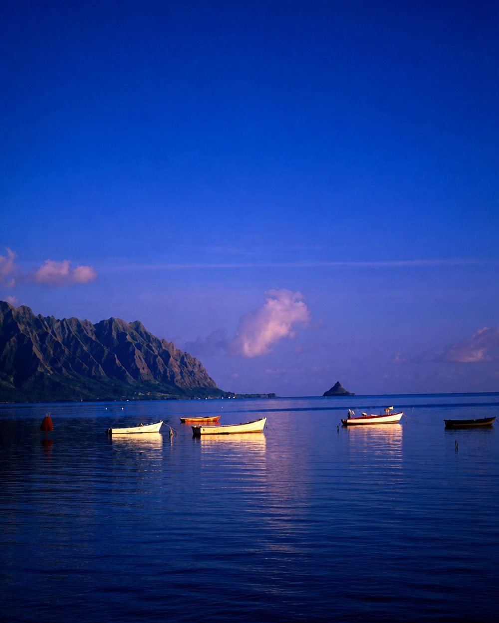 Barques, heure bleue